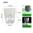 2 Layer Soilless Cultivation Flower Pot Cotton Rope Self Watering Hydroponic Plant Basin Automatic Irrigation Lazy Flowerpot 1Pc