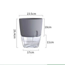 2 Layer Soilless Cultivation Flower Pot Cotton Rope Self Watering Hydroponic Plant Basin Automatic Irrigation Lazy Flowerpot 1Pc